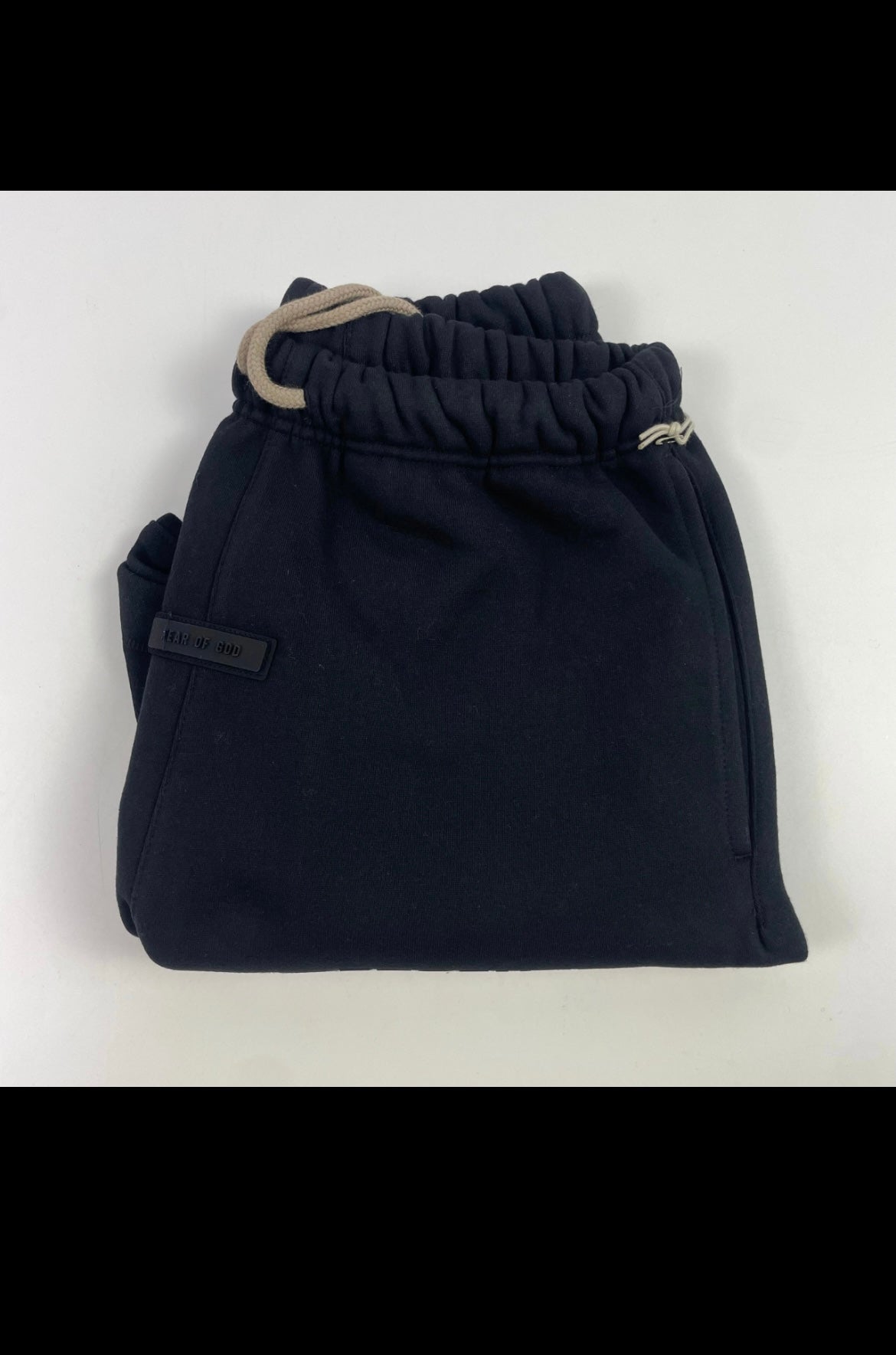 All black essentials shorts ￼