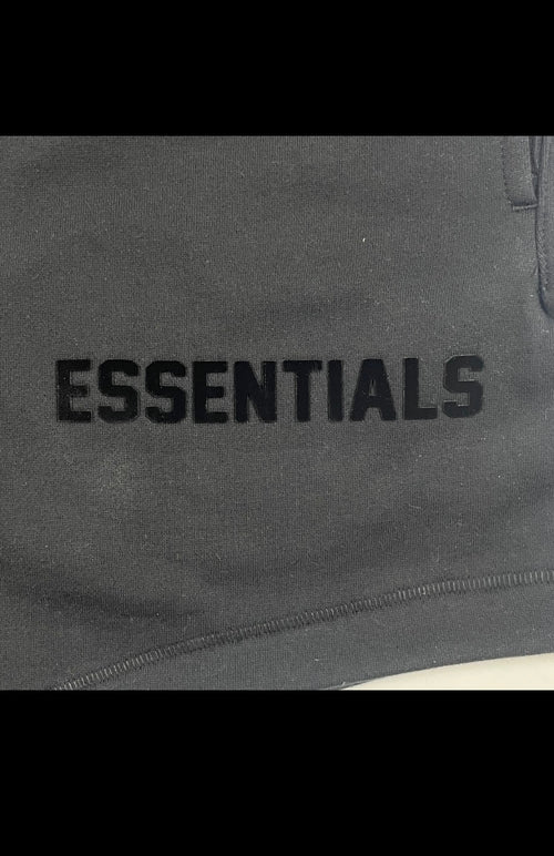 All black essentials shorts ￼